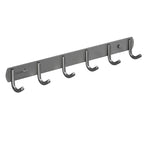 HUOLI Black 304 Stainless Steel Wall-Mounted Hooks - Modern Bathroom & Kitchen Storage, Hotel Bathroom Accessories Low Price