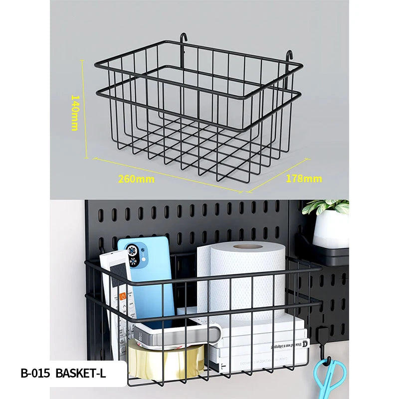 Single-Tier PP Material Plastic Desktop Organizer Space-Saving Foldable Storage Holder No-Hole Punching Feature Cabinets Shelves