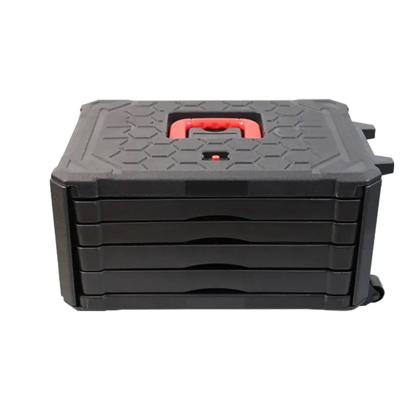 4 Drawer 300 Pieces Trolley Case Tool Kit with Rolling Tool Box Socket Wrench Hand Tool Set House Repair Kit  WITH Long Handle