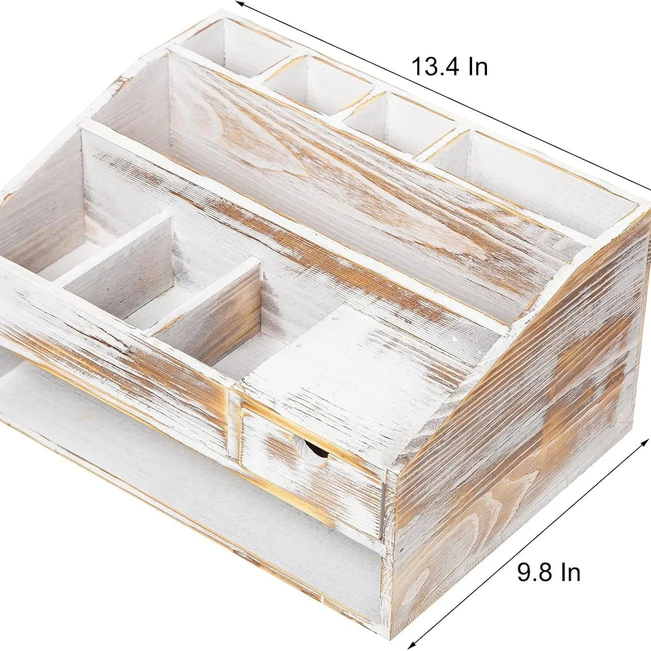 Wooden Rectangular Stackable Desktop Drawer Storage Box with File Organizer Pen Holder Office Decoration Set for Office Bedroom