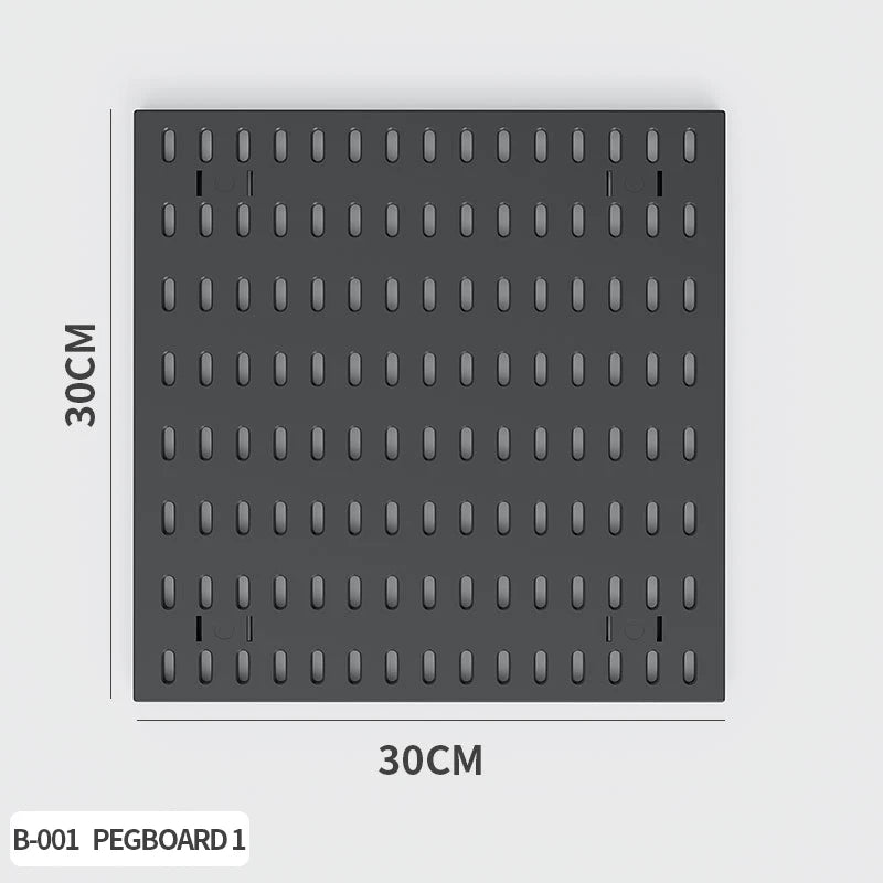 Single-Tier PP Material Plastic Desktop Organizer Space-Saving Foldable Storage Holder No-Hole Punching Feature Cabinets Shelves