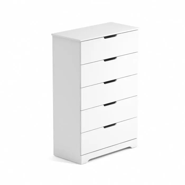 HOMEFIELD Wholesale Custom Bedroom Dresser Wood Bedside Table High Gloss 5 Drawer Chest of Drawers
