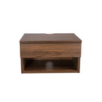 Modern Wall-Mounted Floating Nightstand for Bedroom Feature Storage Drawer and Open Shelf for Living Room Use