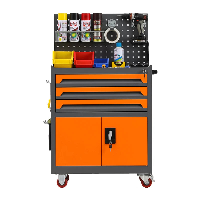 New Design Top Selling Toolcase Tool Cabinet Steel Storage Toolbox Multi-layer with Drawers Wheels