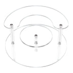Acrylic 3-Tier Perfume Stand Organizer 4mm Display Riser for Perfume Dessert Cupcake Desktop Decoration Organize Display Stands