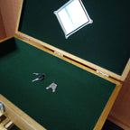 4 Drawers Wood Tool Chest, 4-Drawer Collector's Chest, Wooden Desk Storage Box Organizer Lockable Compartments Oak