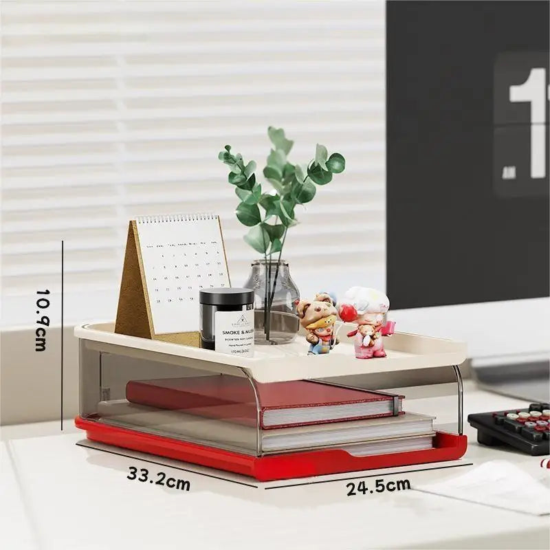 Modern Convenient Multifunctional Office Desk Stationery and Book Storage Rack Desktop File Storage Box