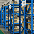 Morgie Stacking Racks Metal 4 Tier Shelves Racks Holders Storage Heavy Duty Boltless Racking Shelf for Industry Warehouse Garage