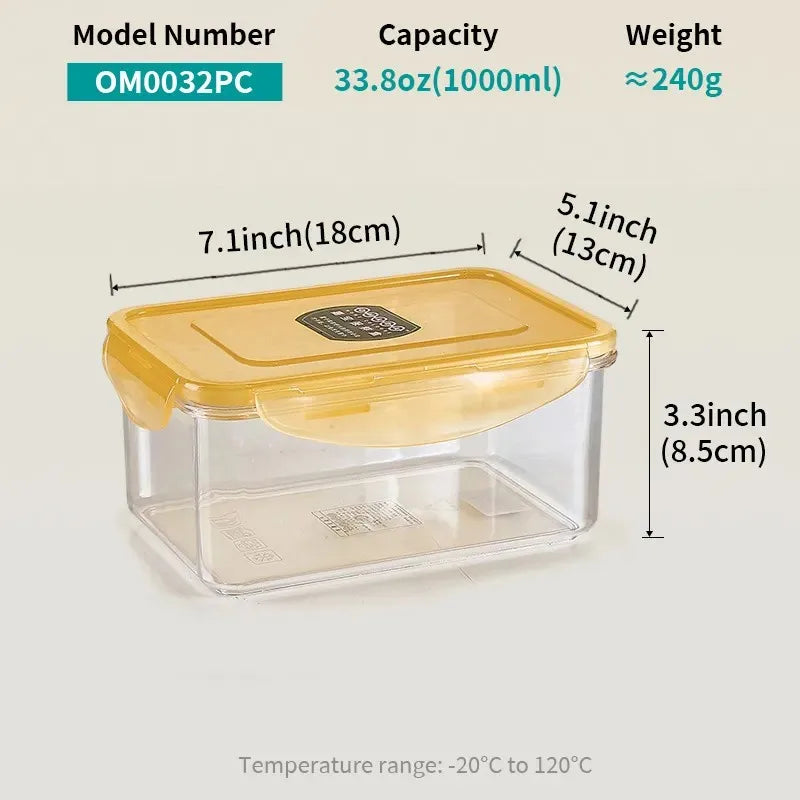Factory Wholesale Plastic Airtight Food Storage Containers Kitchen Accessories Food Preservation Jars Fresh Keeping sealed Box