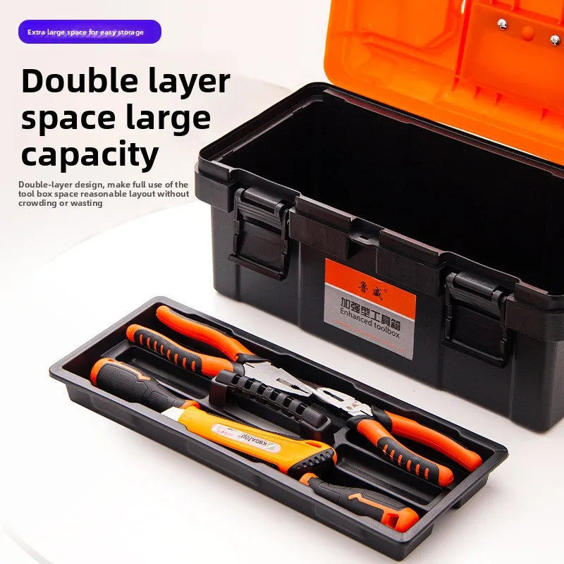 Luwei Extra Large Multi-Layer Portable Repair Toolbox High Capacity Electrician Storage Case Customizable ODM Toolbox