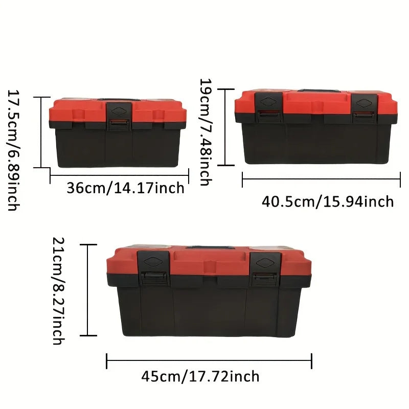 Portable Multi-compartment Plastic Suitcase Plastic Machinery Accessories Packaging Case PP Tool Box