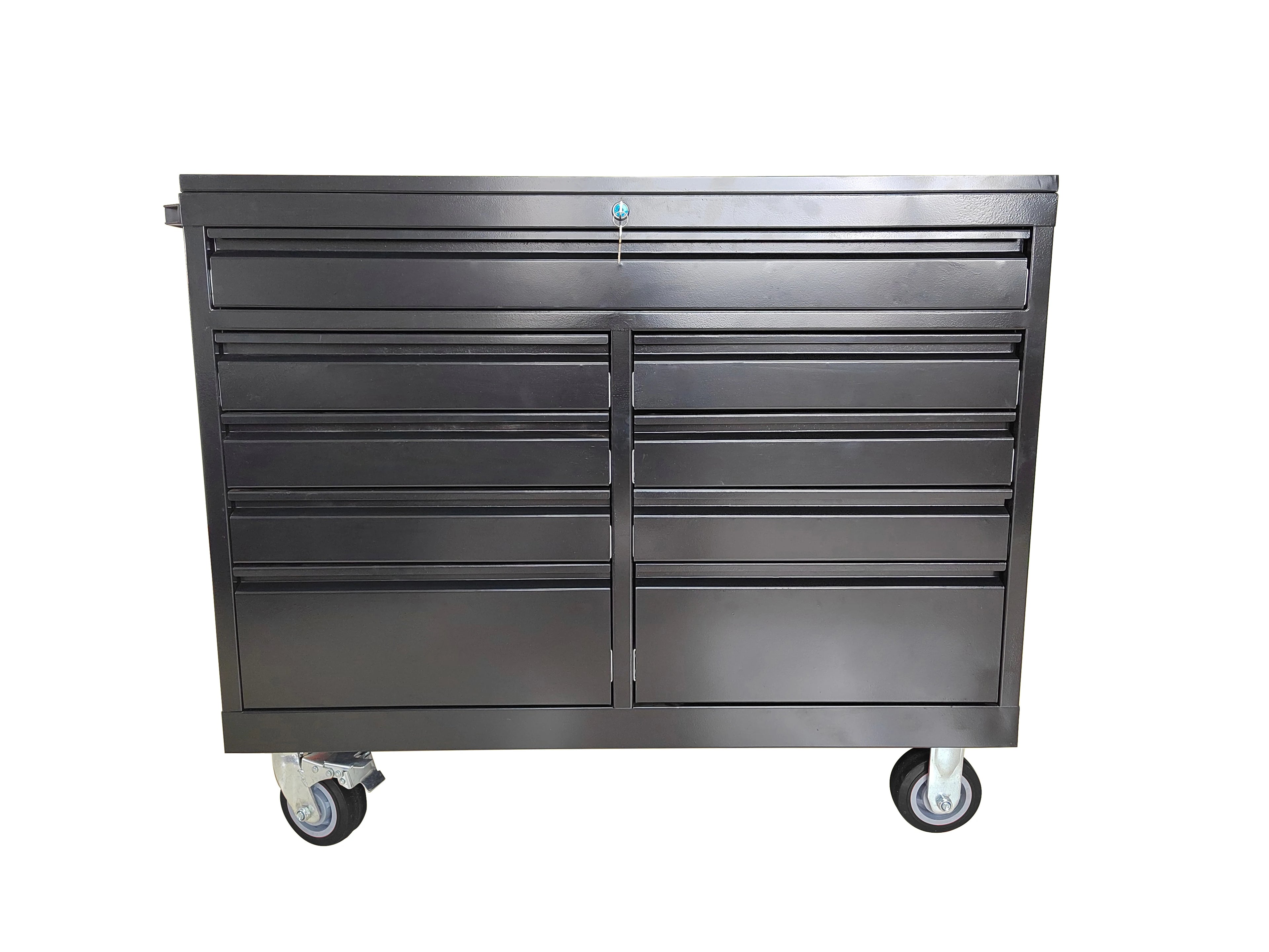 Wholesale Garage Storage Workbench 9 Drawers Tool Box Portable Workshop Storage Cabinet Metal Tool Chest with Wheel