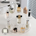 Acrylic 3-Tier Perfume Stand Organizer 4mm Display Riser for Perfume Dessert Cupcake Desktop Decoration Organize Display Stands