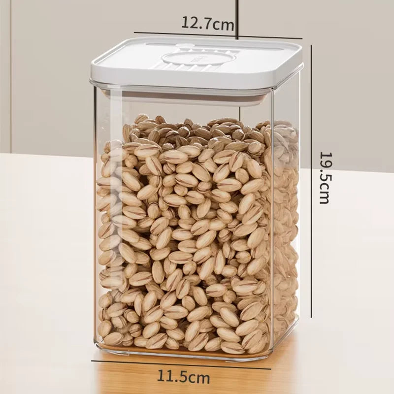 Xing You Eco-Friendly Kitchen Storage Containers Freshness Preservation Dust-Proof Moisture-Proof PP Plastic Glass Jars for