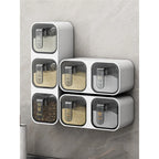 Chaozhou Wall Mounted Spice Jar Stackable Flip Top Airtight Kitchen Storage M Size Freshness Preservation