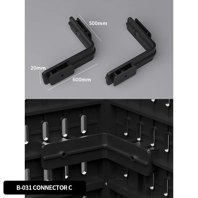 Single-Tier PP Material Plastic Desktop Organizer Space-Saving Foldable Storage Holder No-Hole Punching Feature Cabinets Shelves
