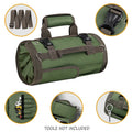 Tool Organizers Small Tool Bag Detachable Pouches Rolling up Tool Bag
