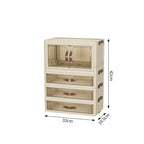 Desk Organizer, Plastic Desktop Organizer with Pencil Holder and Sticky Note Tray, Office Stationery Supplies Organizers