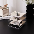 Creative Multifunctional Leather Living Room Coffee Table Storage Sundries Cosmetics and Jewelry Desktop Organizing Tray