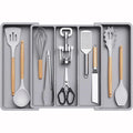 Expandable Kitchen Drawer Organizer Adjustable Plastic Utensil Tray Flatware Holder for Kitchen Storage