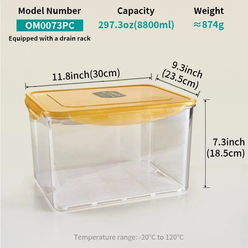 Factory Wholesale Plastic Airtight Food Storage Containers Kitchen Accessories Food Preservation Jars Fresh Keeping sealed Box