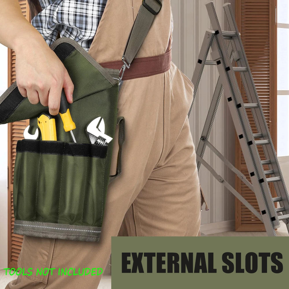 Tool Organizers Small Tool Bag Detachable Pouches Rolling up Tool Bag