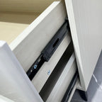 Light Luxury Nightstand with Lock Simple Modern Classic Design Drawer Storage Complete 2 Drawer Bedroom Bedside Cabinet