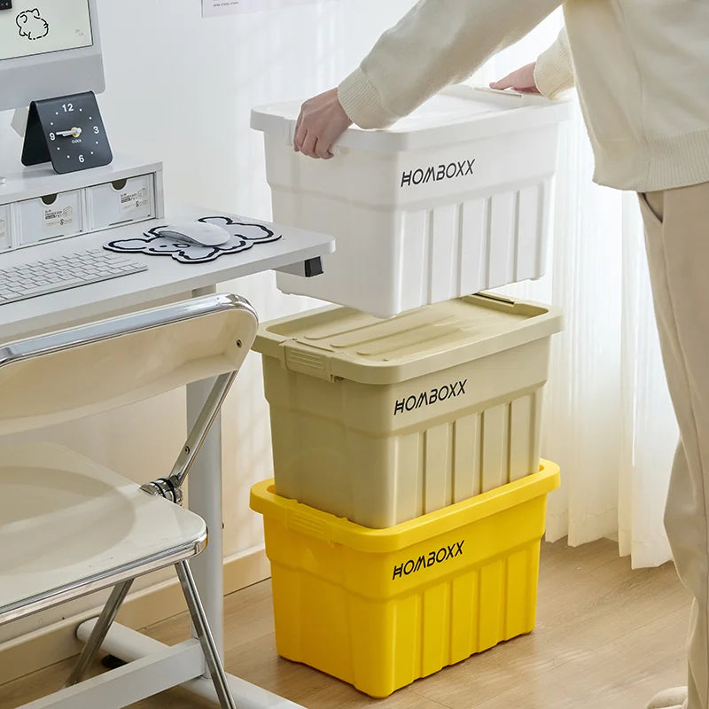 Wholesale Factory Direct Rectangle Sundries Storage Box Stackable Durable Storage Organizers in Living Room