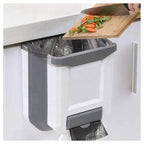 8L Hanging Kitchen Garbage Bin Plastic Collapsible Trash Can with Trash Bag Storage for  Cabinet Door Bathroom Car