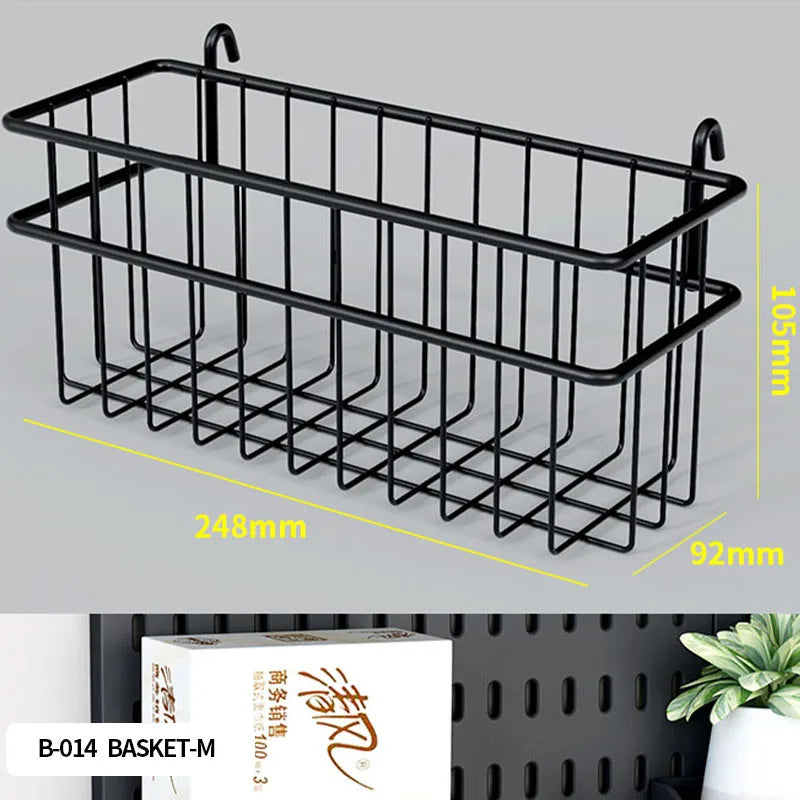 Single-Tier PP Material Plastic Desktop Organizer Space-Saving Foldable Storage Holder No-Hole Punching Feature Cabinets Shelves