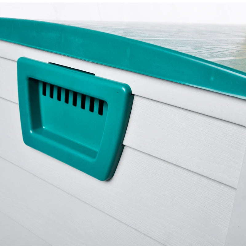 VERTAK Outdoor Garden Waterproof Hand Tool Large Storage Plastic Box With Wheels and Handle