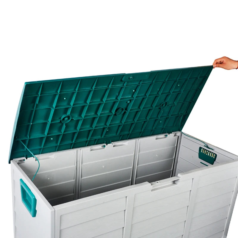 VERTAK Outdoor Garden Waterproof Hand Tool Large Storage Plastic Box With Wheels and Handle