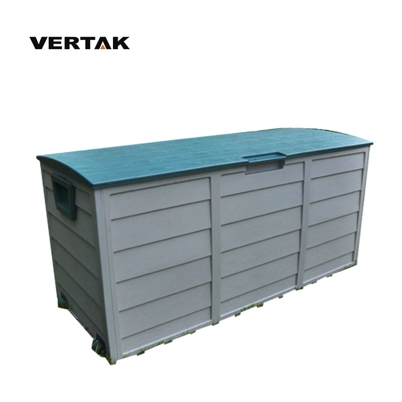 VERTAK Outdoor Garden Waterproof Hand Tool Large Storage Plastic Box With Wheels and Handle
