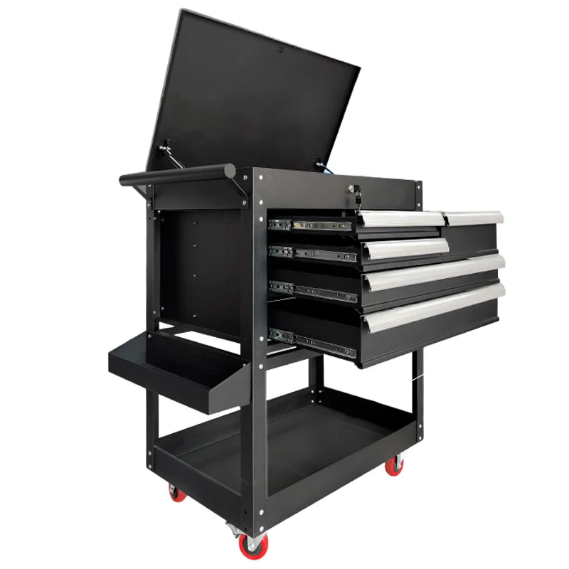 Quality Choice 5-Drawer Rolling Tool Cabinet Stainless Steel Mechanic Tool Box for Workshops Durable Metal Tool Trolley