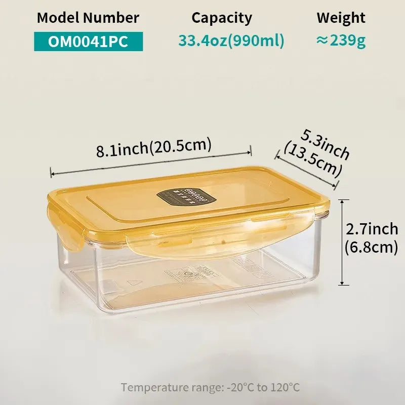 Factory Wholesale Plastic Airtight Food Storage Containers Kitchen Accessories Food Preservation Jars Fresh Keeping sealed Box