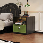 Durable Steel Nightstand for Bedroom with Anti-Scratch Surface