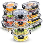 High Borosilicate Glass Baking Dish Glass Preservation Bowl Microwave Compartments Lunch Box Food Storage Container