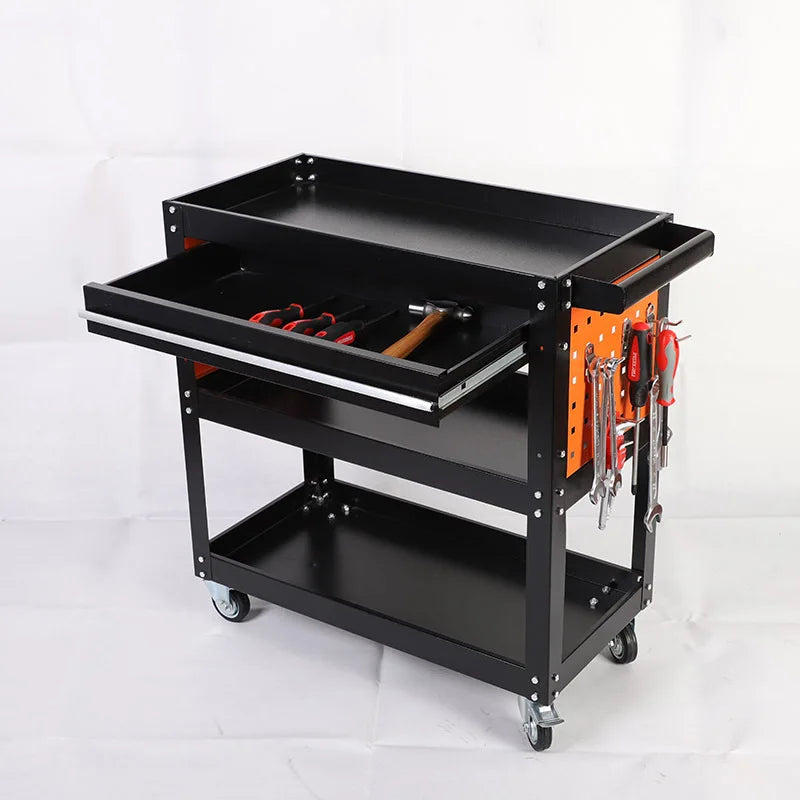 New Hot Selling Auto Repair Tool Cart 3 Tier Auto Repair Cart Multifunctional Hardware Cart
