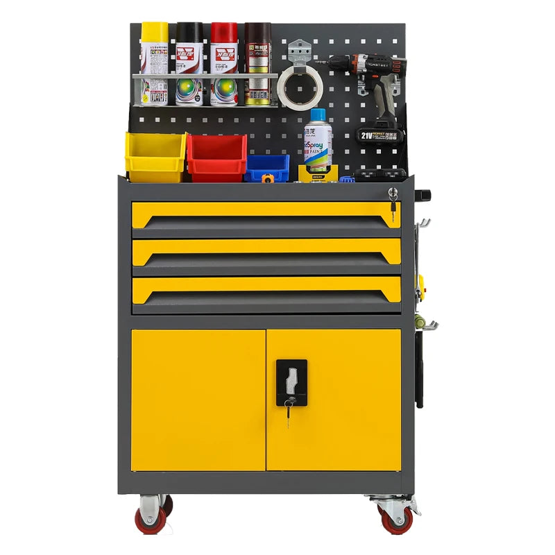New Design Top Selling Toolcase Tool Cabinet Steel Storage Toolbox Multi-layer with Drawers Wheels