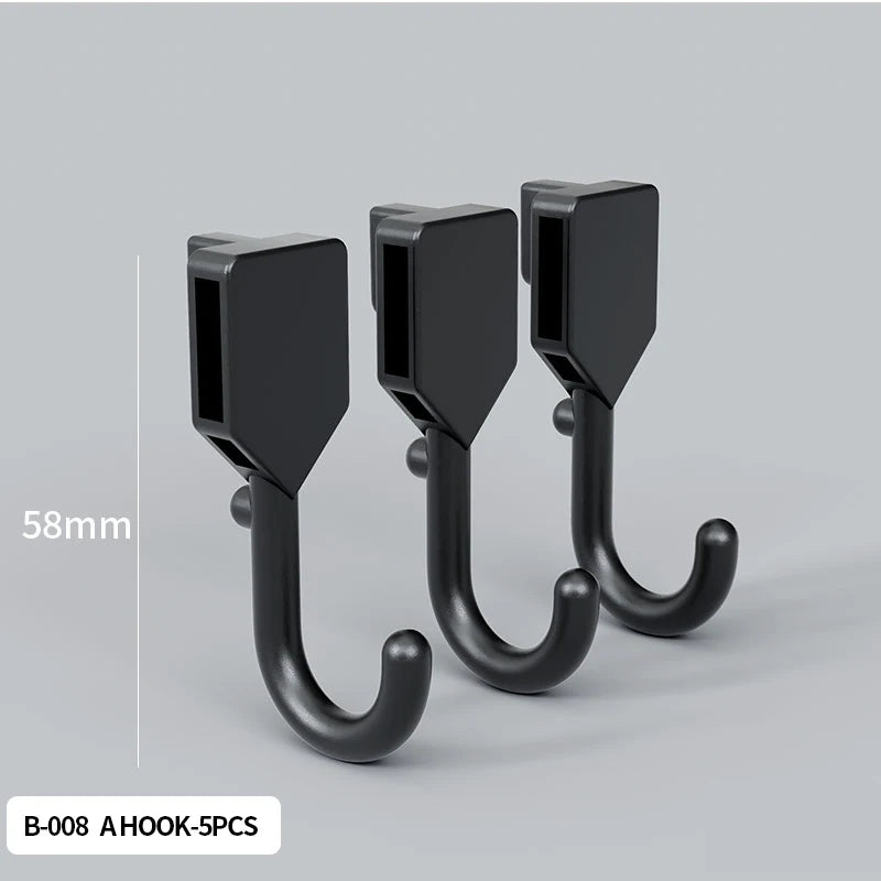 Single-Tier PP Material Plastic Desktop Organizer Space-Saving Foldable Storage Holder No-Hole Punching Feature Cabinets Shelves