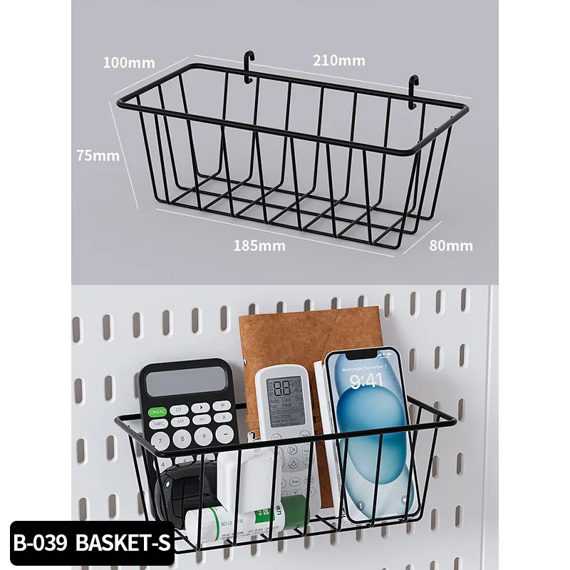 Single-Tier PP Material Plastic Desktop Organizer Space-Saving Foldable Storage Holder No-Hole Punching Feature Cabinets Shelves