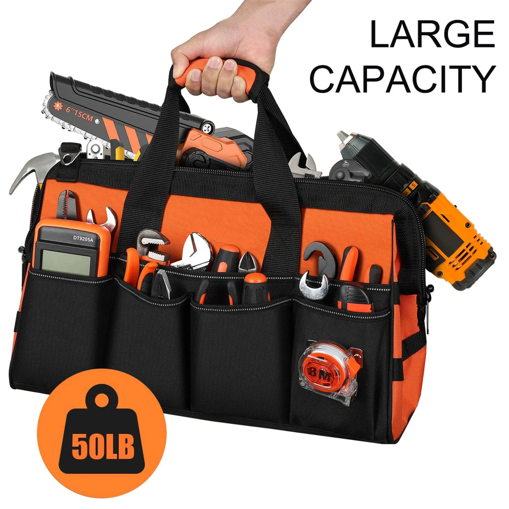 Customized Portable Tool Box Organizer Storage, Large Tool Bag,Heavy Duty Tactical Toolbag with Big Zipper, Travel Carry Toolbox