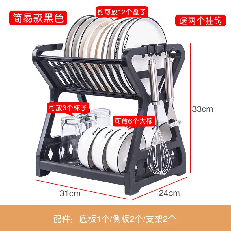 Hot Product Kitchen Dish Storage Rack Table Top Drain Bowl Rack Put Tableware Kitchen Storage Rack