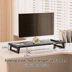 New Multi-Port Metal Monitor Riser Stand with USB3.0 & USB-C-Desktop Organizer for Tidy Workspace & Easy Connect