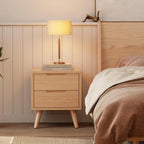 Storage Rack Walnut Brown Bedside Table with Storage Cabinet Modern Simple Design for Small Storage Rack