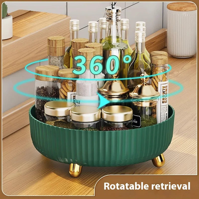 Multifunctional Household Storage Box Rotating Plastic Rack Seasoning Free Shipping Storage Container