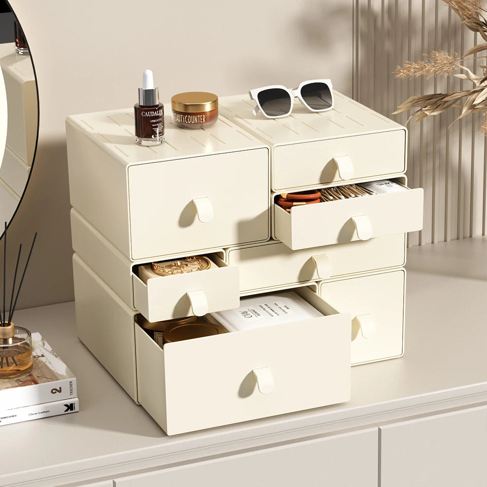 Hot Sale Stackable Plastic Drawer Parts Desktop Storage Boxes Sundries Organizer Storage Box for Home&Office