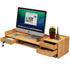 Custom Computer Monitor Riser Stand Base Office Supplies Desktop Storage Box Keyboard Organizer Rack Storage Holders