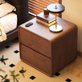 Modern Luxury Solid Wood Japanese/Northern European Bedside Nightstand Multi-Drawer Eco-Friendly Durable Adjustable Storage Oak