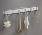 HUOLI Black 304 Stainless Steel Wall-Mounted Hooks - Modern Bathroom & Kitchen Storage, Hotel Bathroom Accessories Low Price